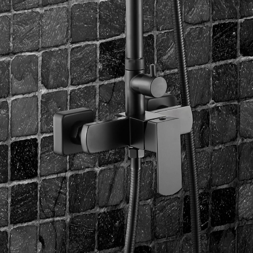 ฝักบัว RAIN SHOWER ผสม RASLAND RA F621-BLACK สีดำ