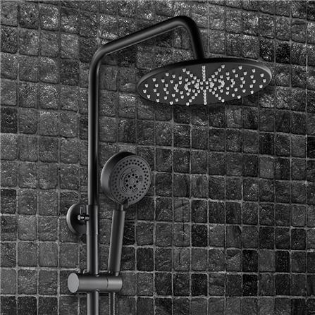 ฝักบัว RAIN SHOWER ผสม RASLAND RA F621-BLACK สีดำ_1