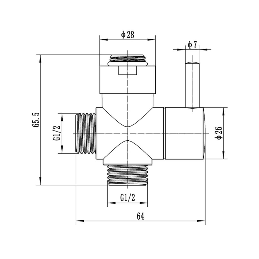 วาล์วฝักบัว 2 ทาง DONMARK GL-9210