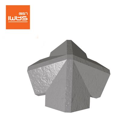 ครอบ 4 ทาง 40 องศา เจียระไน ตราเพชร 21x40 ซม.  สีเทาเงิน_0