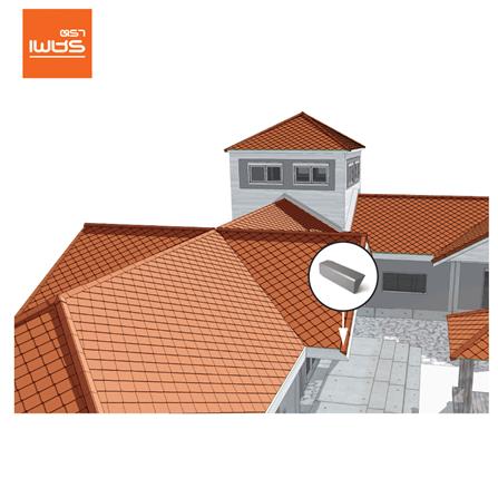 ครอบปิดชาย เจียระไน ตราเพชร 20x50 ซม. สีเทาเงิน_2