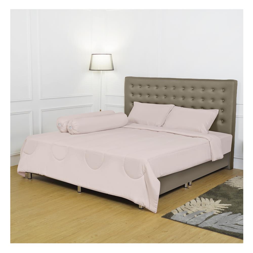 ชุดผ้าปูที่นอน 6 ฟุต 6 ชิ้น BENETTA ICY สี NUDE PINK