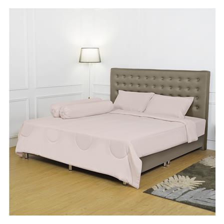 ชุดผ้าปูที่นอน 6 ฟุต 6 ชิ้น BENETTA ICY สี NUDE PINK_0