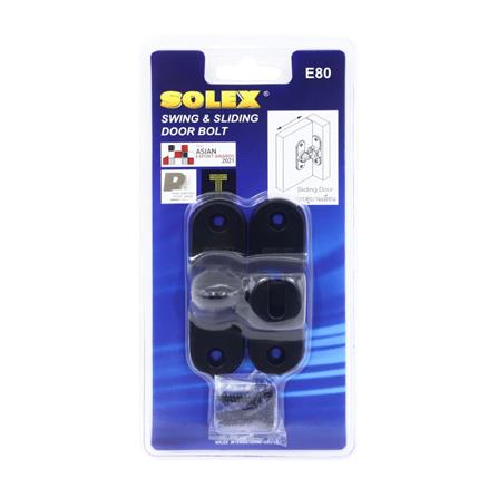 กลอนสับ SOLEX E80 3 นิ้ว สีดำ_1