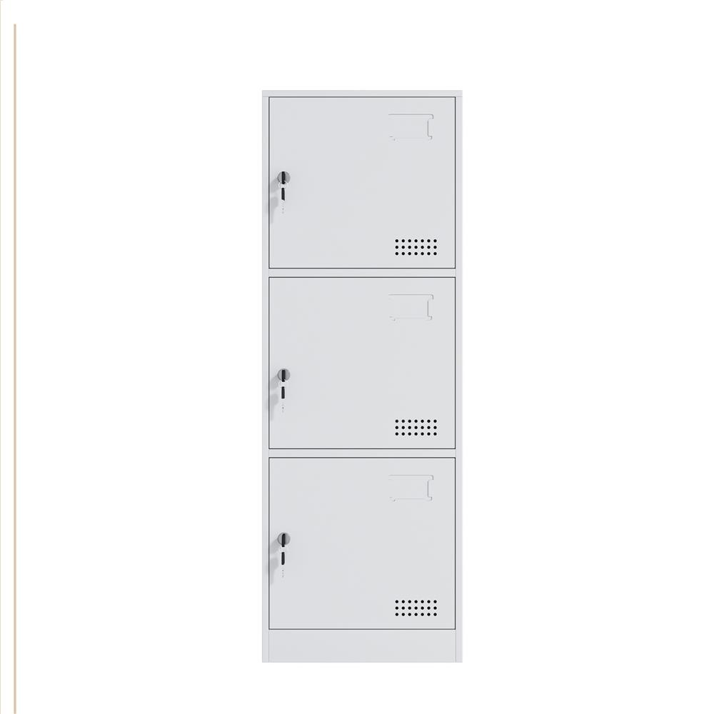 ตู้เหล็ก 3 บานเปิดทึบ FURDINI KULLEN FYD-BBY003 สีขาว