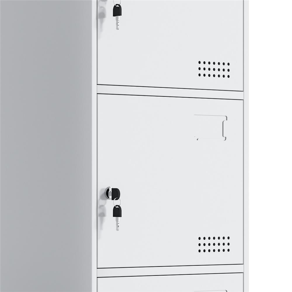 ตู้เหล็ก 3 บานเปิดทึบ FURDINI KULLEN FYD-BBY003 สีขาว