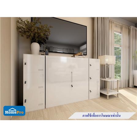 ตู้เหล็ก 2 บานเปิดทึบ FURDINI KULLEN FYD-W003 สีขาว_3