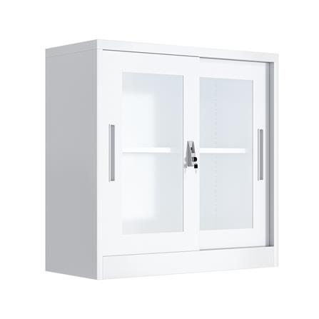 ตู้เหล็กบานเลื่อนกระจก FURDINI KULLEN FYD-W002 สีขาว_1