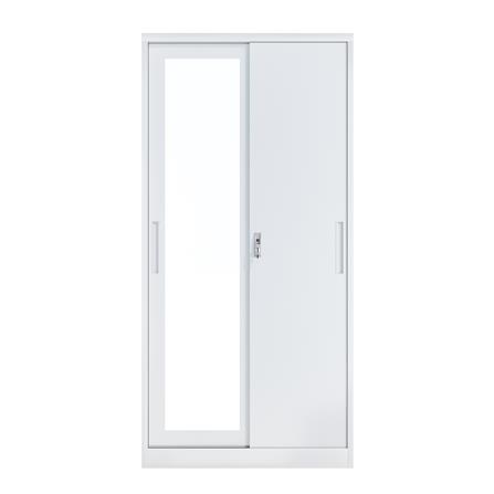 ตู้เสื้อผ้าเหล็ก 2 บานเลื่อน FURDINI KULLEN FYD-G009 สีขาว