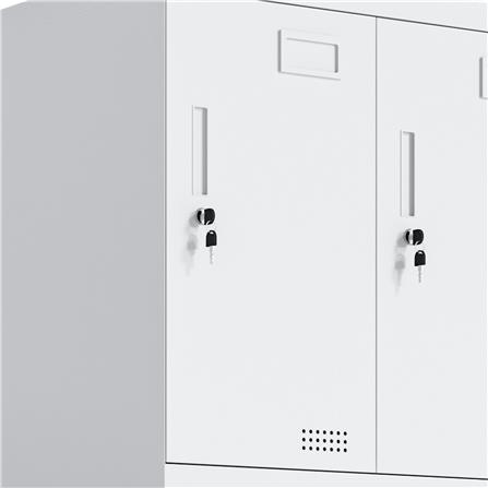 ตู้ล็อกเกอร์เหล็ก 9 ประตู FURDINI KULLEN FYD-DG005 สีขาว_2