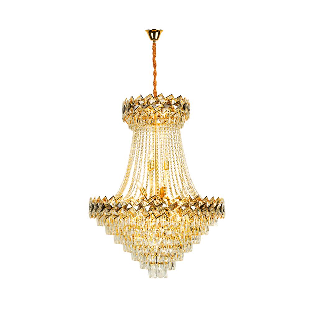 ไฟช่อ LUMAX 01-02991 สีทอง/ใส 24 หัว