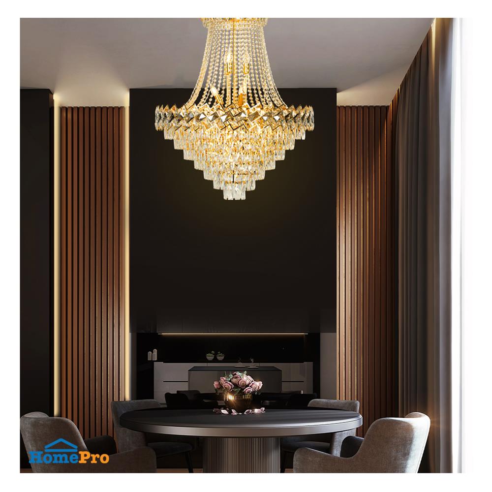 ไฟช่อ LUMAX 01-02991 สีทอง/ใส 24 หัว