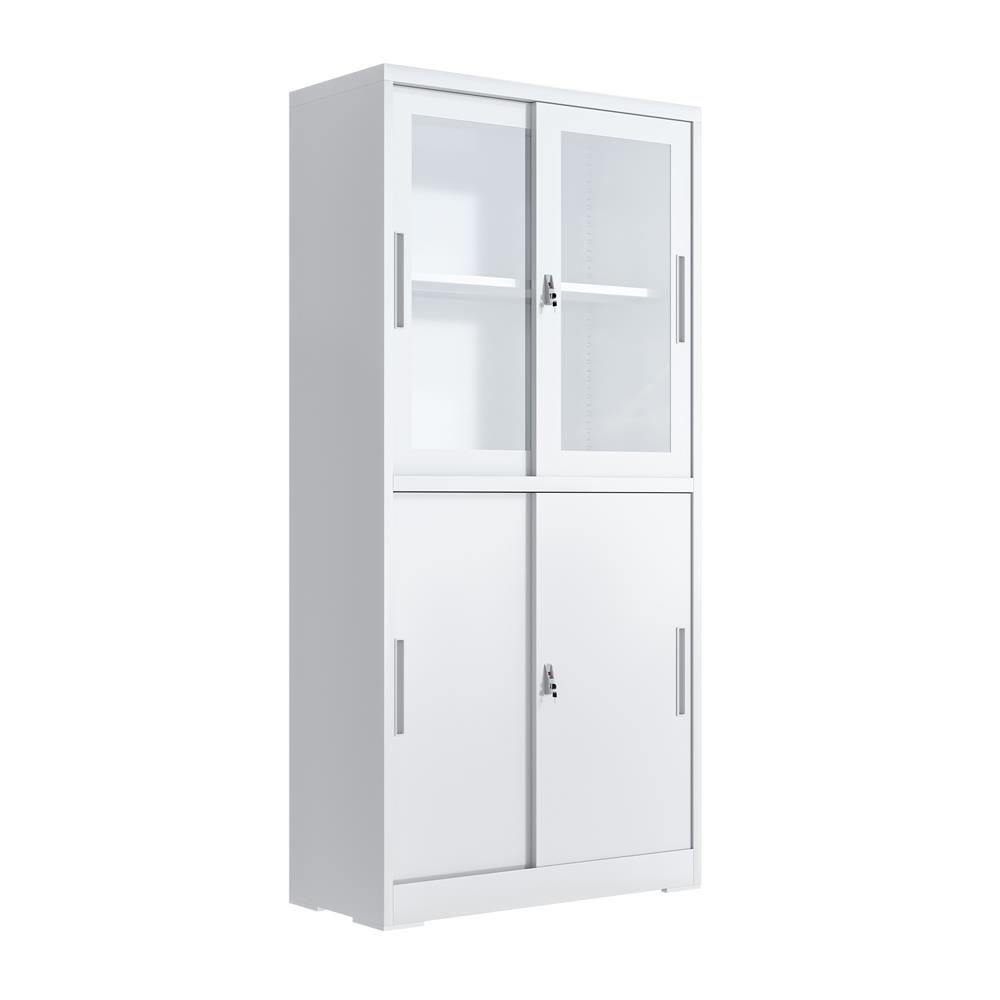 ตู้เหล็กสูงบานเลื่อน FURDINI KULLEN FYD-W017 สีขาว