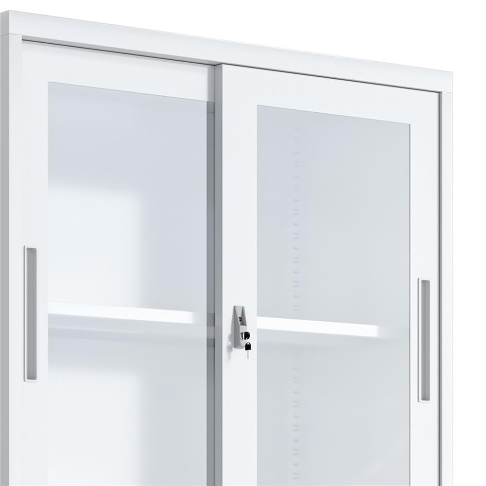 ตู้เหล็กสูงบานเลื่อน FURDINI KULLEN FYD-W017 สีขาว