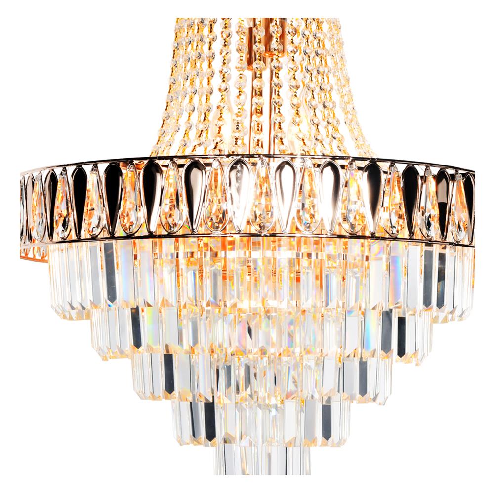 ไฟช่อ LUMAX 01-02987 สีทอง/ใส 15 หัว