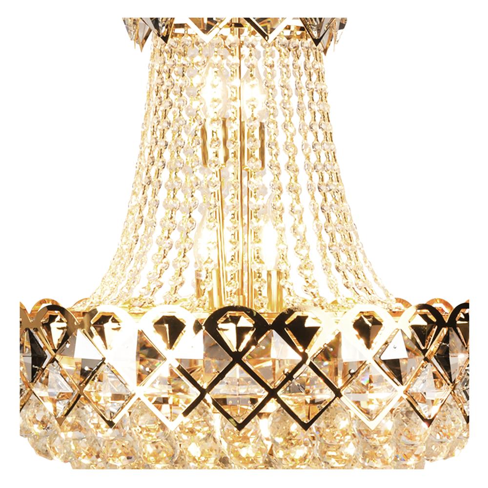 ไฟช่อ LUMAX 01-02986 สีทอง/ใส 15 หัว