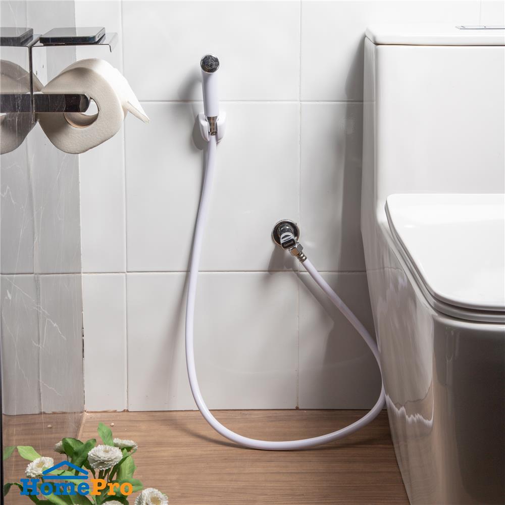 สายฉีดชำระครบชุด RASLAND H811-H3579 สีขาว