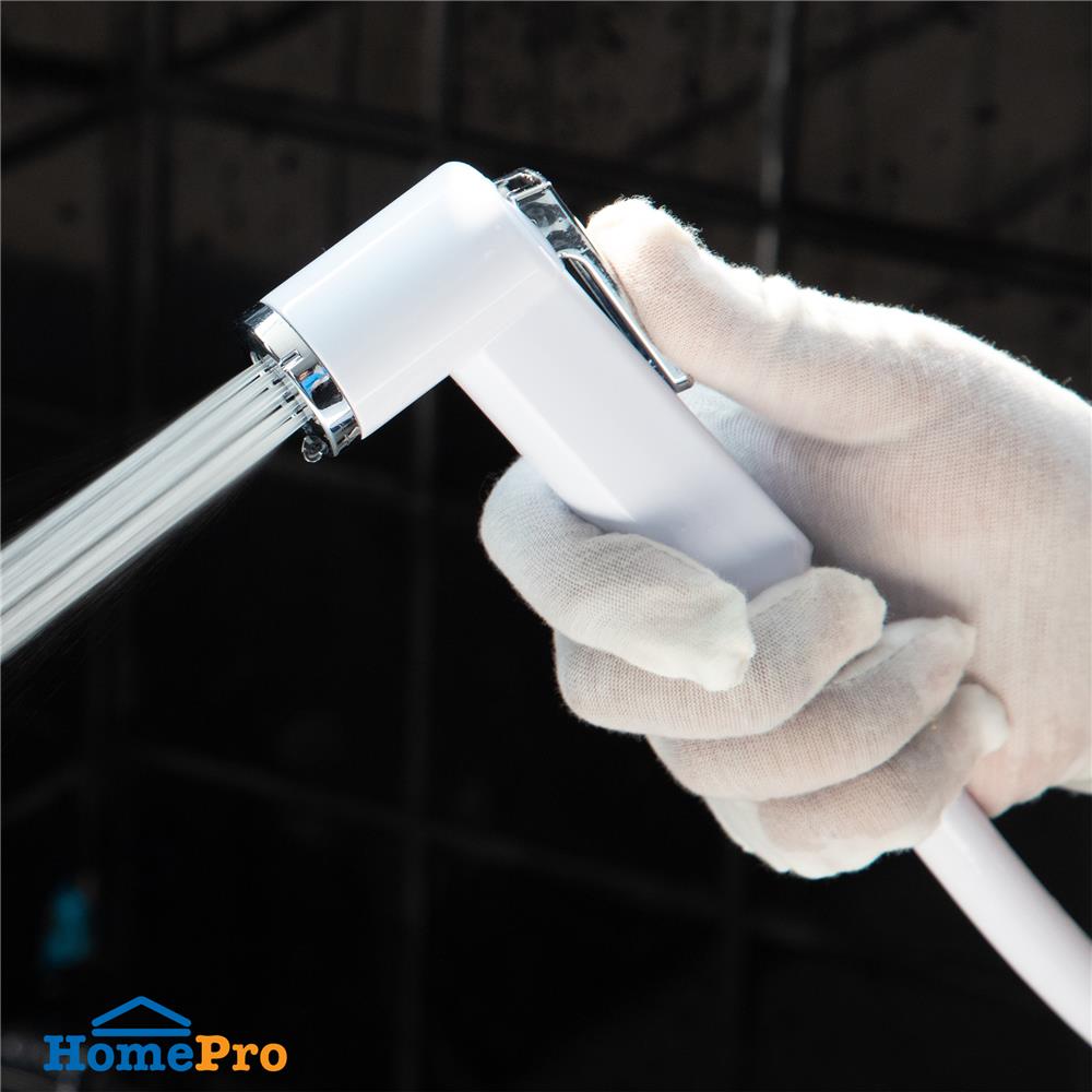 สายฉีดชำระครบชุด RASLAND H811-H3579 สีขาว