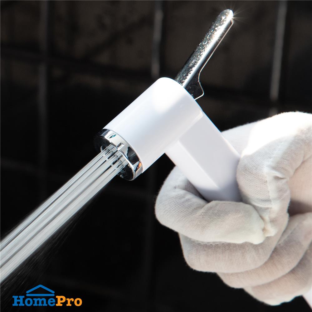 สายฉีดชำระครบชุด RASLAND H811-H3579 สีขาว