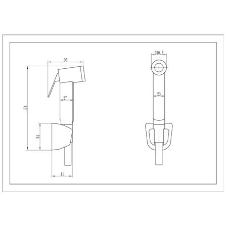 สายฉีดชำระครบชุด RASLAND H811-H3579 สีขาว_6