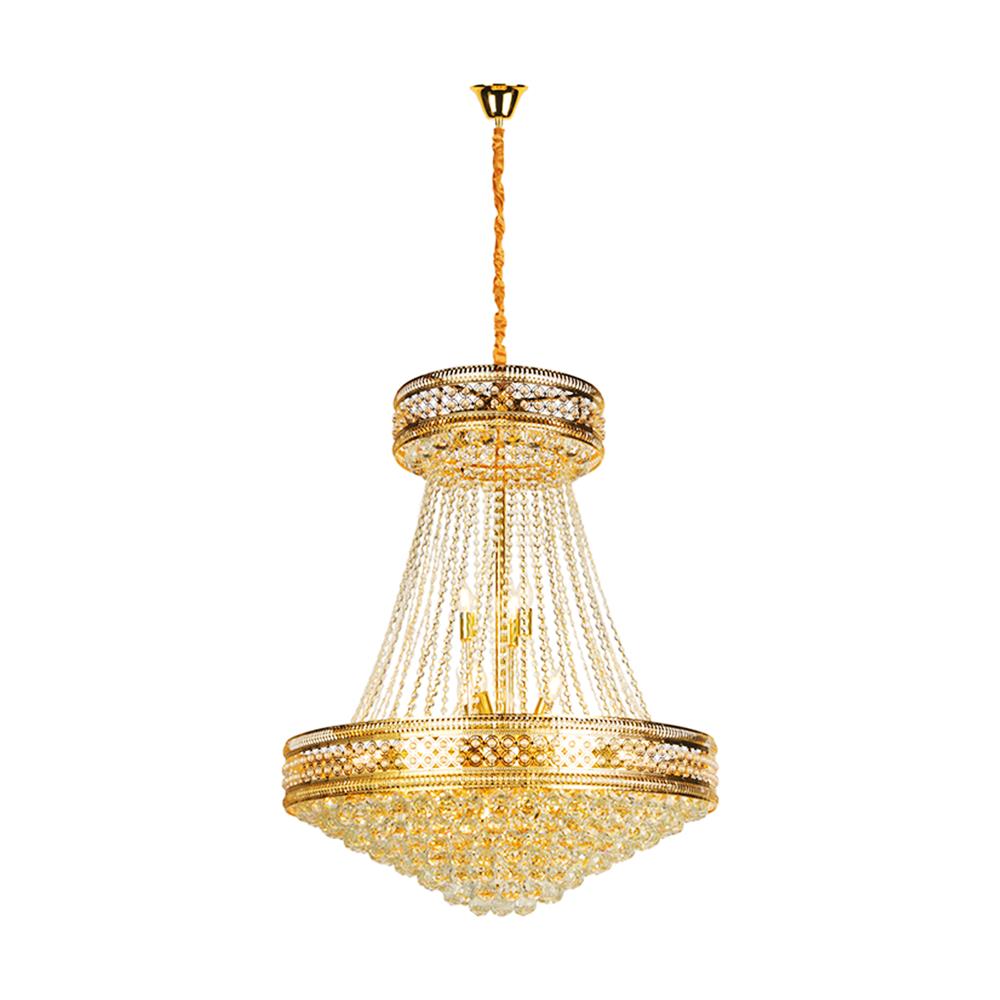 ไฟช่อ LUMAX 01-02990 สีทอง/ใส 24 หัว