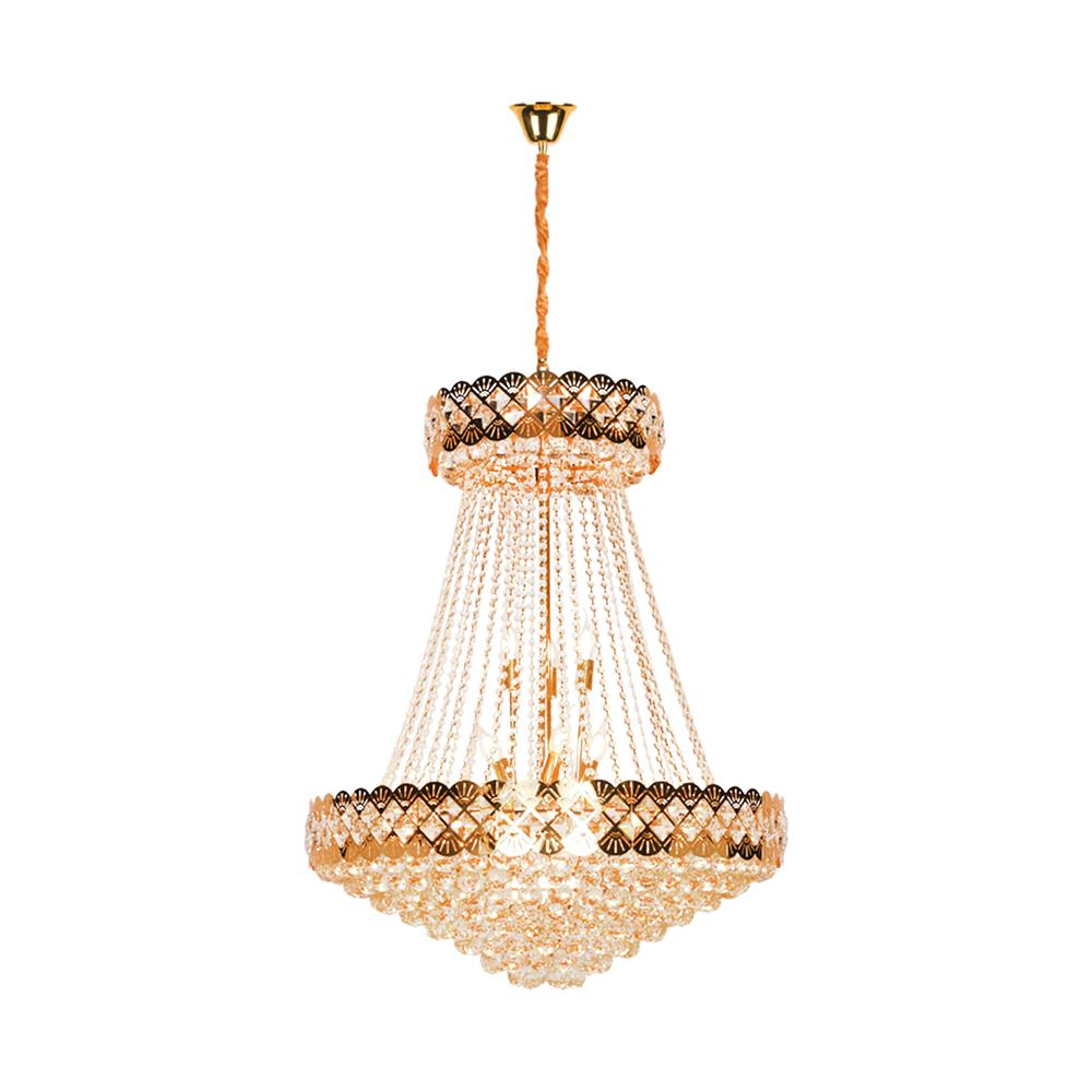 ไฟช่อ LUMAX 01-02989 สีทอง/ใส 24 หัว