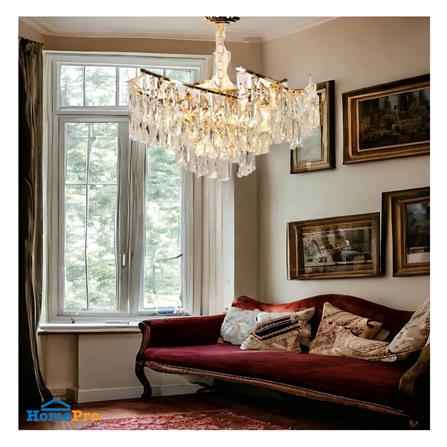 ไฟช่อ L&E 01-03074 สีทอง/ใส 16 หัว_2