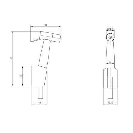 สายฉีดชำระครบชุด BEN 987654SET-BK สีดำ_1