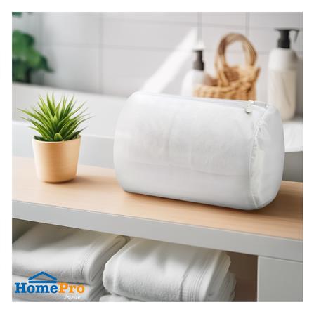 ถุงซักผ้าทรงกระบอกเนื้อละเอียด 30x40 ซม. PLIM MESH สีขาว_4