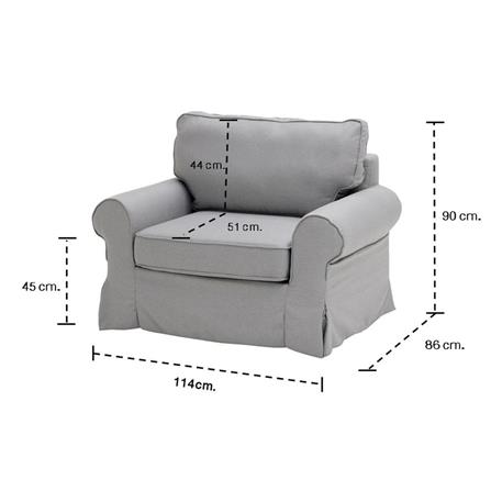 โซฟา KONCEPT RAYNA 19211452 สีเทาอ่อน_3