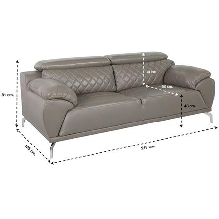 โซฟา 3 ที่นั่ง SB FURNITURE GARRY 19192236 สีเทา_3