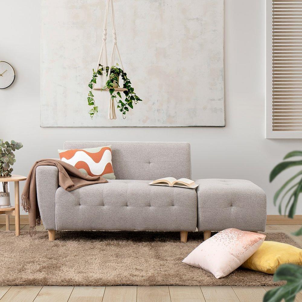 โซฟา 2 ที่นั่ง KONCEPT CROSS 19211121 สีเทาอ่อน