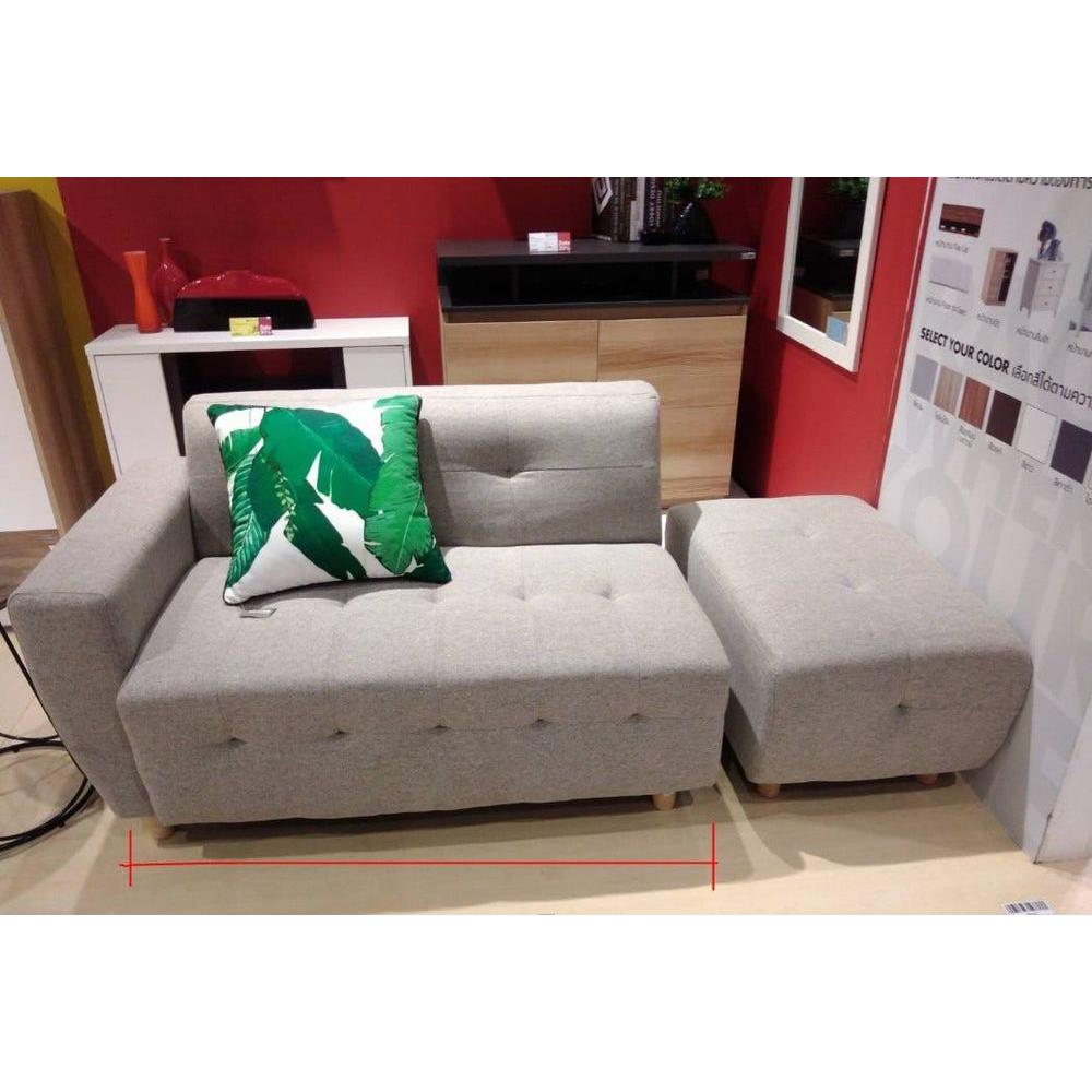 โซฟา 2 ที่นั่ง KONCEPT CROSS 19211121 สีเทาอ่อน