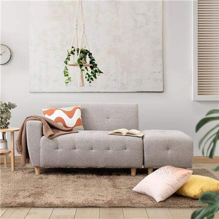 โซฟา 2 ที่นั่ง KONCEPT CROSS 19211121 สีเทาอ่อน_4