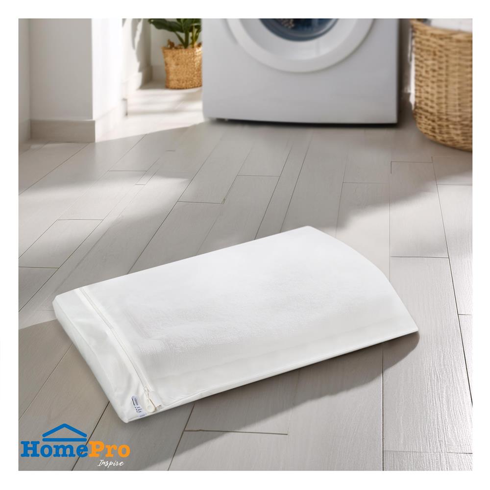 ถุงซักผ้าเหลี่ยมเนื้อละเอียด 50x60 ซม. PLIM MESH สีขาว