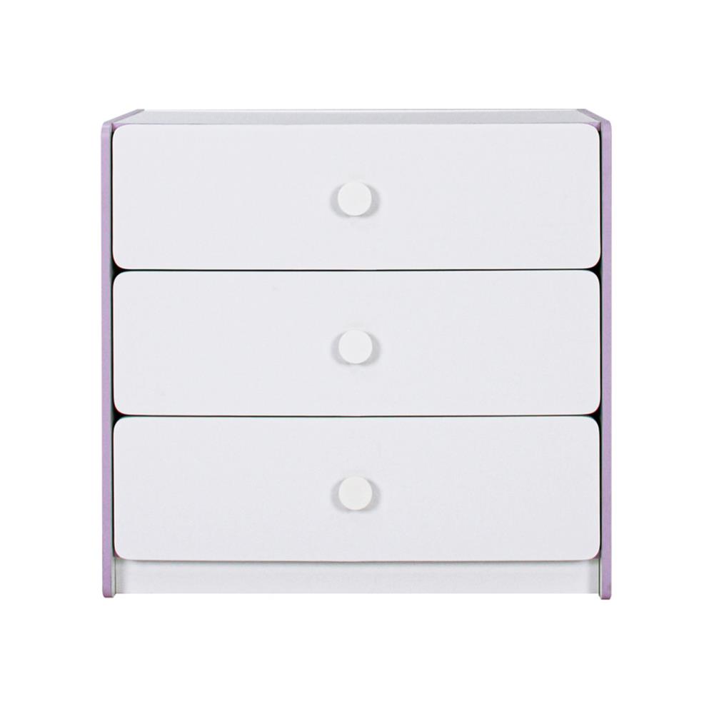 ตู้ลิ้นชักเด็ก 3 ลิ้นชัก OYAKOO CARTER สีขาว/ขมพู
