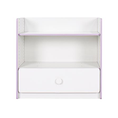 ชั้นวางของโล่งพร้อมลิ้นชักสำหรับเด็ก OYAKOO CARTER 83 ซม. สีขาว/ชมพู_1
