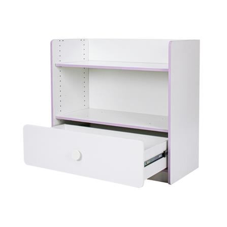 ชั้นวางของโล่งพร้อมลิ้นชักสำหรับเด็ก OYAKOO CARTER 83 ซม. สีขาว/ชมพู_3