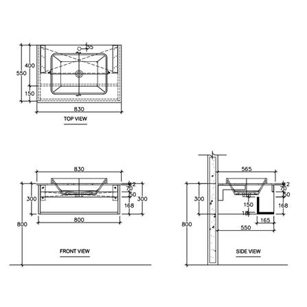 เคาน์เตอร์ COTTO V00111 ลายไม้_3