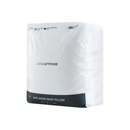 หมอน BODY ไมโครไฟเบอร์ LOTUS ATTITUDE ANTI-AGING 19x49 นิ้ว สีขาว_2