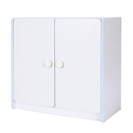 ตู้เสื้อผ้าเด็ก 2 บานเปิด OYAKOO CARTER สีขาว/ฟ้า