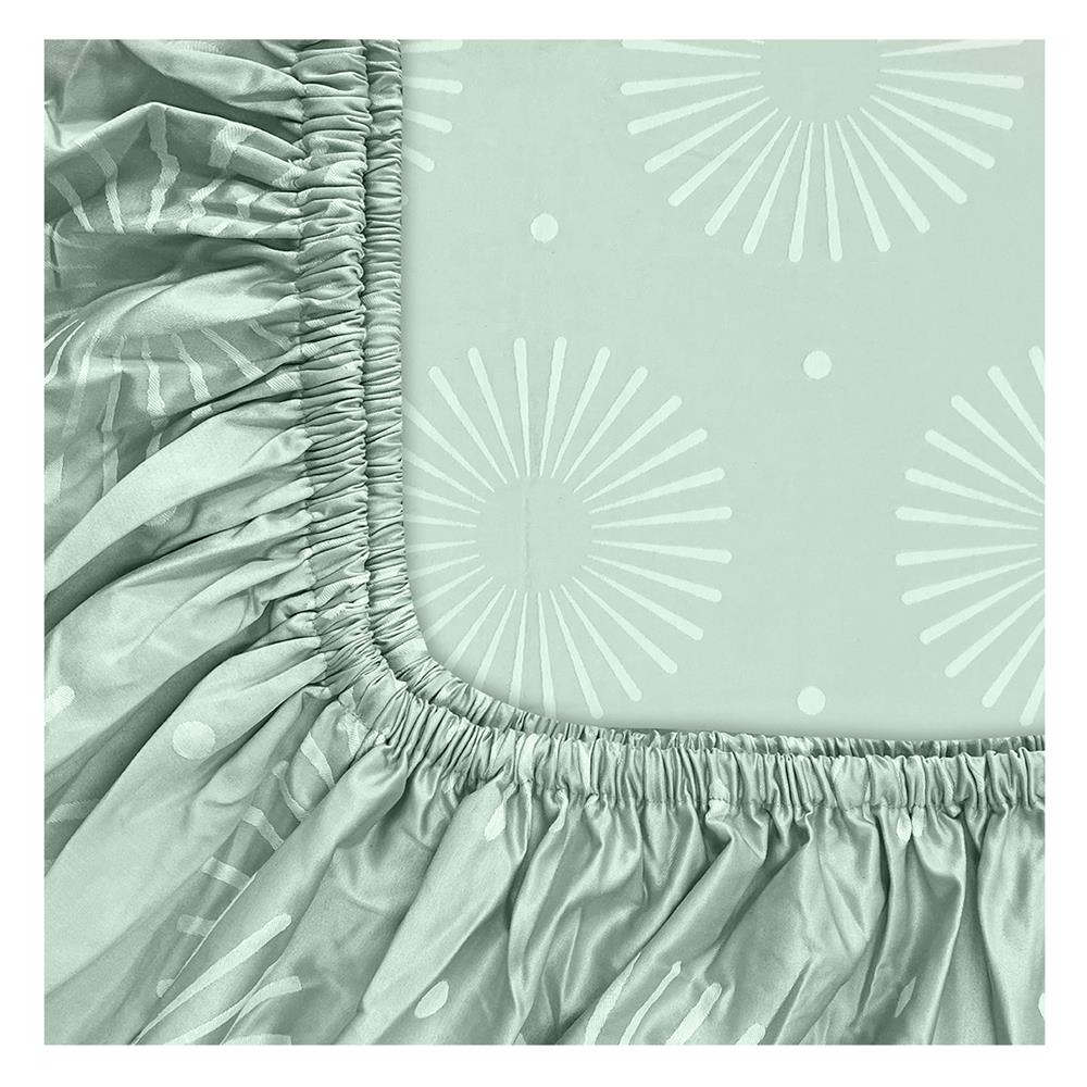 ชุดผ้าปูที่นอน 6 ฟุต 6 ชิ้น PICASSO TENCEL สี SKY GREEN