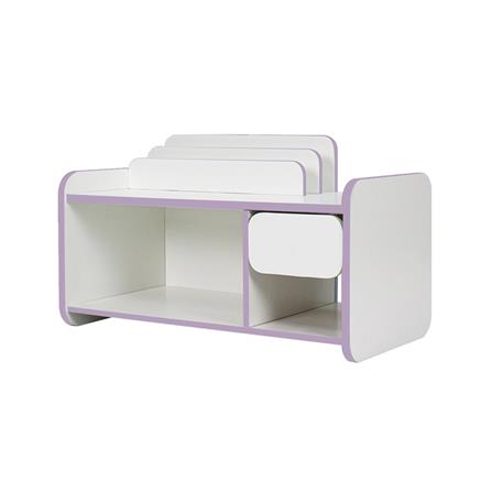 ชั้นวางหนังสือสำหรับเด็ก OYAKOO CARTER สีขาว/ชมพู