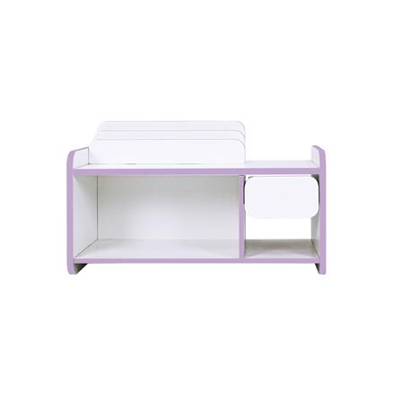 ชั้นวางหนังสือสำหรับเด็ก OYAKOO CARTER สีขาว/ชมพู_1