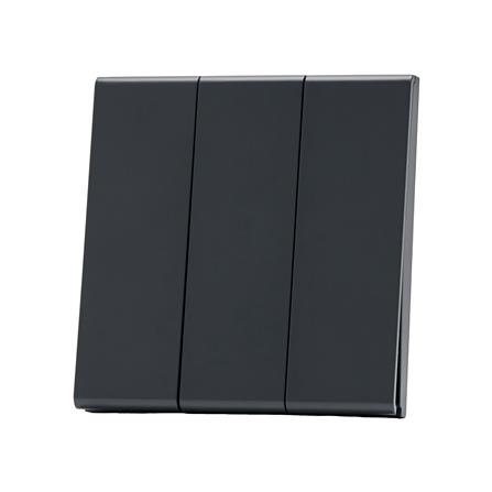 ชุดสวิตซ์ 1 ทาง 3 ช่อง SAHN D031-BL สีดำ_2