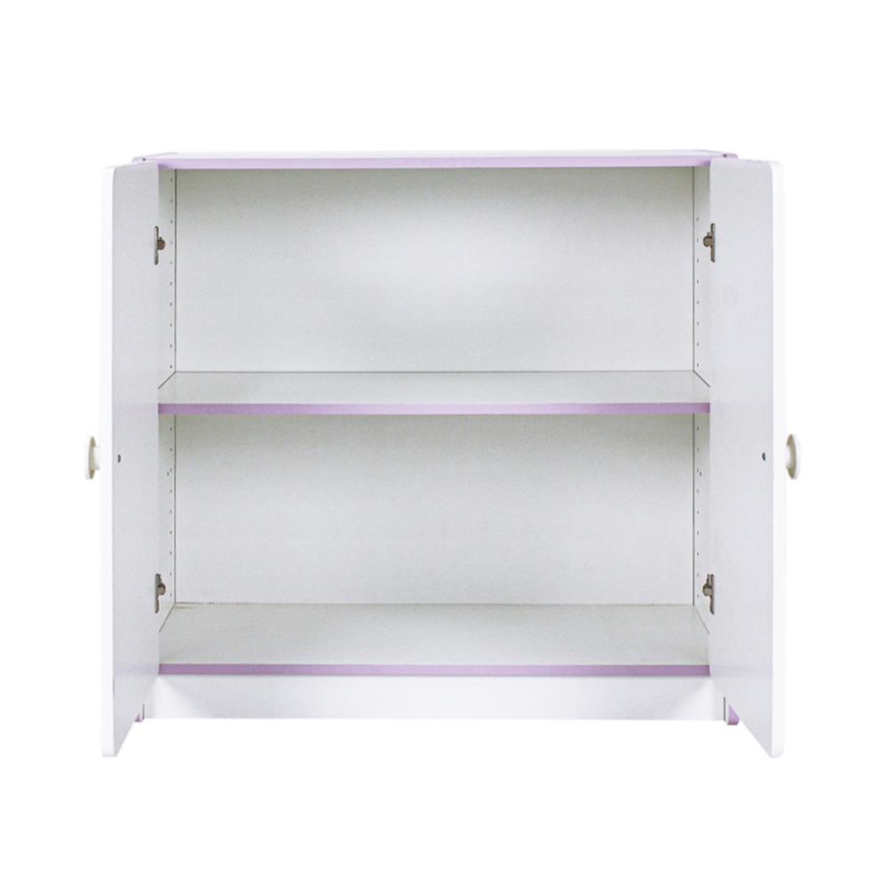 ตู้เสื้อผ้าเด็ก 2 บานเปิด OYAKOO CARTER สีขาว/ชมพู