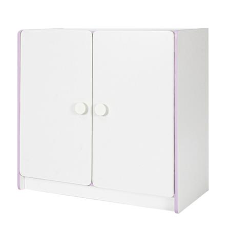 ตู้เสื้อผ้าเด็ก 2 บานเปิด OYAKOO CARTER สีขาว/ชมพู
