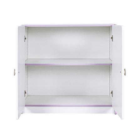 ตู้เสื้อผ้าเด็ก 2 บานเปิด OYAKOO CARTER สีขาว/ชมพู_2