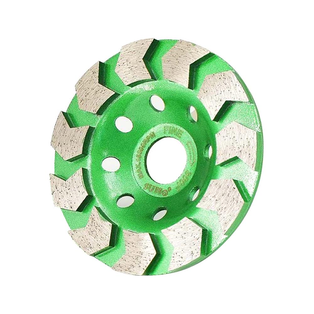 ถ้วยเพชรขัดพื้น ชนิดขัดละเอียด SUMO 300F 4 นิ้ว สีเขียว