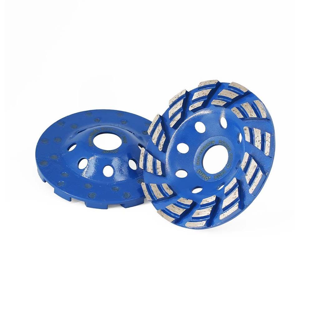 ถ้วยเพชรขัดพื้น ชนิดขัดหยาบ SUMO 240R 4 นิ้ว สีน้ำเงิน